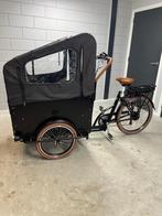 Elektrische bakfiets Vogue Troy Matt-Black/Brown (3017 km), 4 kinderen of meer, Gebruikt, Elektrisch, Ophalen