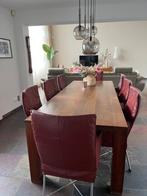 Eetkamertafel massief kersenhout, Huis en Inrichting, Ophalen, 4 tot 6 stoelen