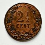 2 1/2 cent brons 1904 Koninkrijk der Nederlanden wilhelmina, Ophalen of Verzenden, Koningin Wilhelmina, 1 cent, Losse munt