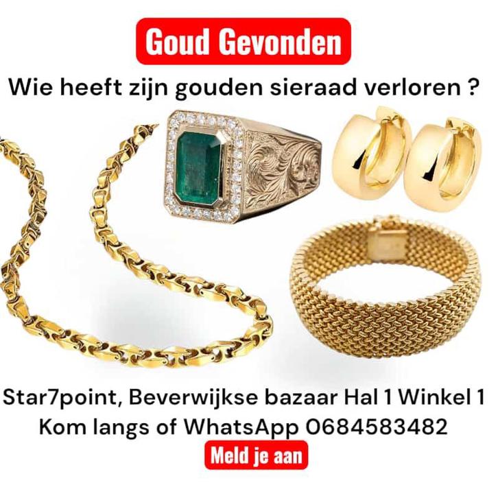 Goud gevonden, Contacten en Berichten, Gevonden voorwerpen