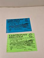 2214 Vintage Campingplatz Brillteich Stickers (2), Caravans en Kamperen, Ophalen of Verzenden, Gebruikt