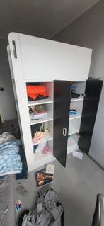 Hoogslaper met buro en kast, Gebruikt, Eenpersoons, Ophalen of Verzenden, 90 cm