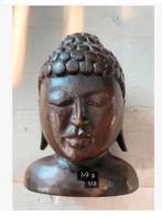 Boeddha beeld, donker hout, 14 cm hoog, Ophalen of Verzenden, Zo goed als nieuw