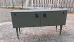 Oude vintage houten lage kast, Ophalen of Verzenden