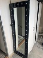 Elegante Zwarte Spiegel met Strass, Ophalen, Zo goed als nieuw, 75 tot 100 cm, 150 tot 200 cm