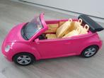 Roze barbie (cabrio) auto + fiets, Gebruikt, Ophalen of Verzenden