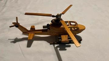 Stijlvolle houten helikopter – prachtige decoratie! beschikbaar voor biedingen