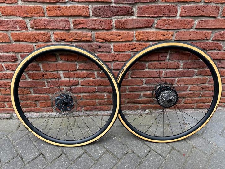 Bikewheels handgespaakte wielset DT350CL + DT RR421 velgen, Fietsen en Brommers, Fietsonderdelen, Zo goed als nieuw, Racefiets