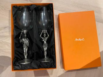 Handgeblazen wijnglazen uit afrika van Andy.C beschikbaar voor biedingen