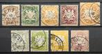 1890 Bayern Staatswapen 60-68 (B33-17), Postzegels en Munten, Postzegels | Europa | Duitsland, Ophalen of Verzenden, Gestempeld