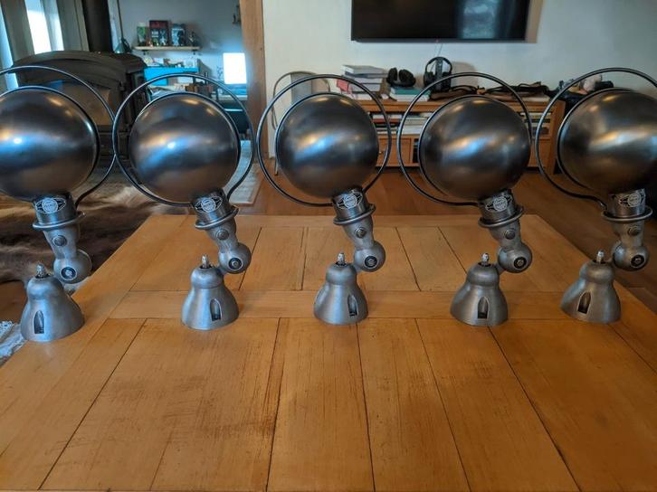 Jielde - Lampadaire années 50 en excellent état (x5), Huis en Inrichting, Lampen | Tafellampen, Zo goed als nieuw, Minder dan 50 cm