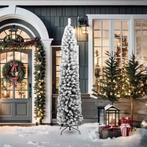 Kunstkerstboom met sneeuw smal 210 cm, Bdi, Nieuw, Bdb, Bbd