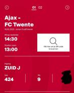 Ajax-Twente, Seizoenskaart, Twee personen, Mei