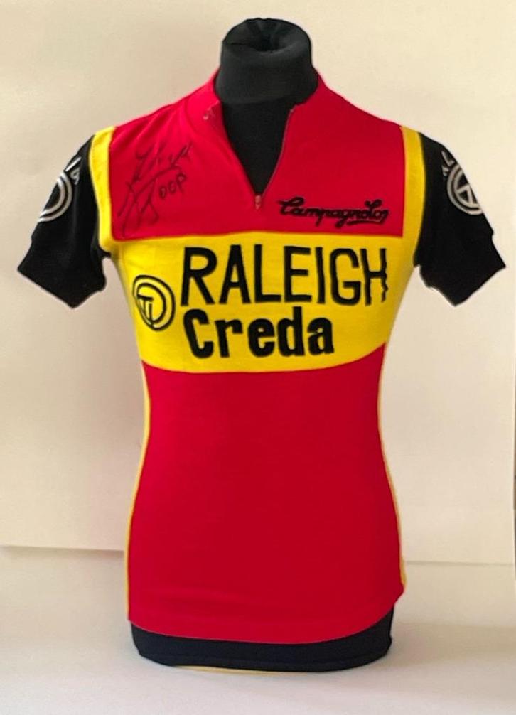 Ti-Raleigh-Creda koerstrui, handgesigneerd Joop Zoetemelk, Sport en Fitness, Wielrennen, Gebruikt, Kleding, Ophalen of Verzenden