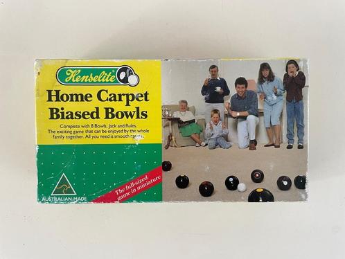 Vintage Henselite Home Carpet Biased Bowls, Sport en Fitness, Bowlen, Zo goed als nieuw, Bal, Ophalen of Verzenden