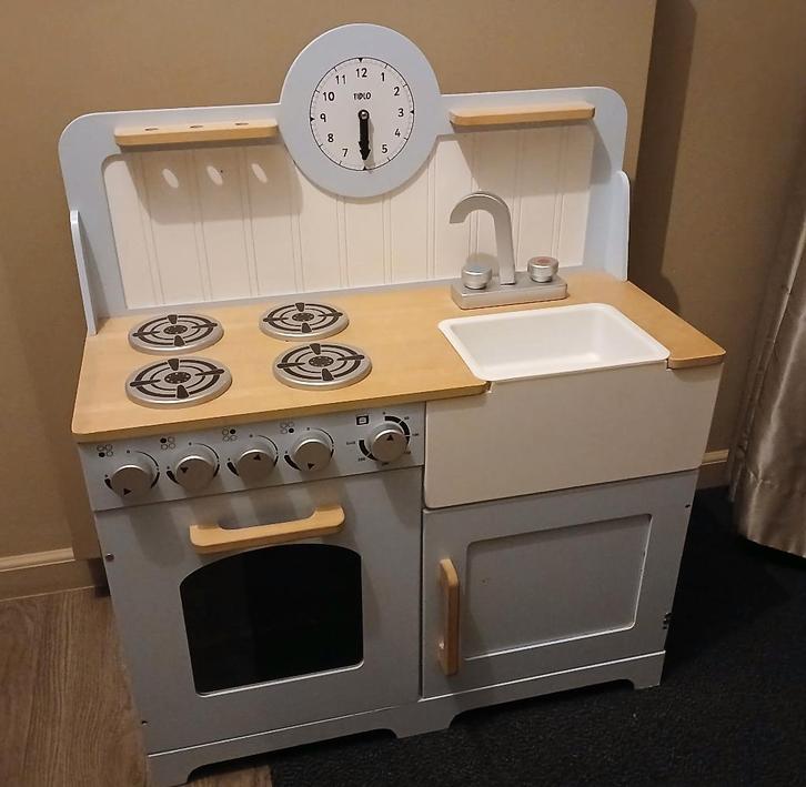 Houten speelgoed keukentje, Kinderen en Baby's, Speelgoed | Speelkeukens, Gebruikt, Speelkeuken, Hout, Ophalen