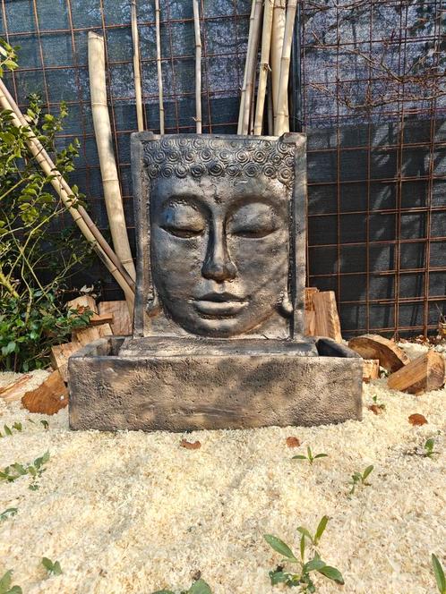 Mooie nieuwe oosterse Buddha fontein water ornament beton, Tuin en Terras, Waterpartijen en Fonteinen, Zo goed als nieuw, Fontein