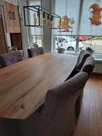 6  stoelen met wieltjes, Huis en Inrichting, Stoelen, Ophalen, Bruin, Zo goed als nieuw, Vijf, Zes of meer stoelen