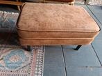 Woood Hocker Cognac Leer, Ophalen, Minder dan 50 cm, Gebruikt, Leer