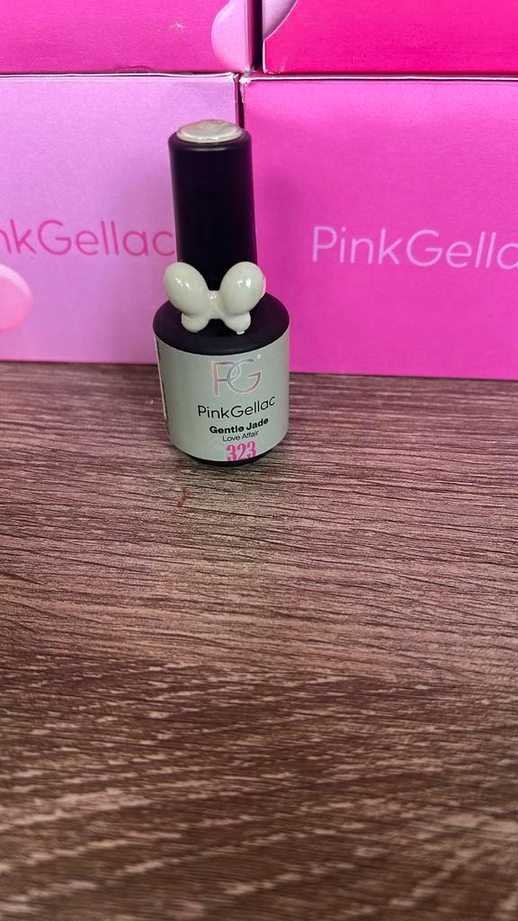Pink Gellac Gentle Jade 323, Sieraden, Tassen en Uiterlijk, Uiterlijk | Cosmetica en Make-up, Zo goed als nieuw, Handen en Nagels