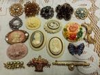 Lot oude sieraden, Verzenden, Overige materialen, Broche, Met edelsteen