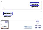 Vrachtauto decal 1:50 Penske logistics ( type 2 ), Verzenden, Nieuw, Bus of Vrachtwagen, Overige merken