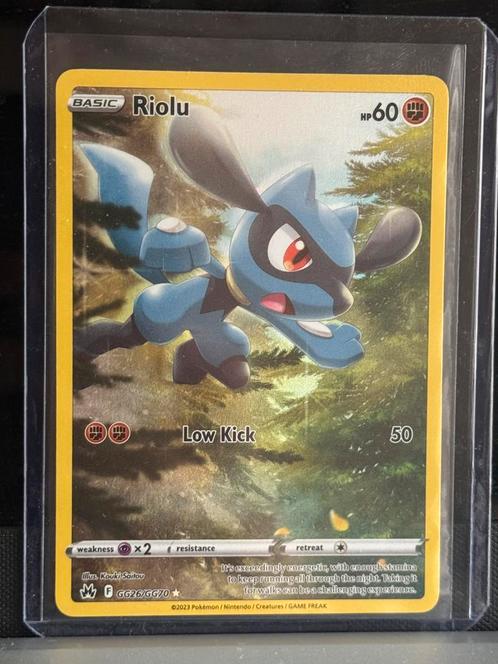Pokemon - Crown Zenith - Riolu GG26/GG70, Hobby en Vrije tijd, Verzamelkaartspellen | Pokémon, Nieuw, Losse kaart, Ophalen of Verzenden
