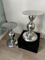 2 grote kaarsen kandelaars, Huis en Inrichting, Woonaccessoires | Zuilen en Pilaren, Ophalen, Zo goed als nieuw