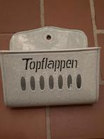 Grijsgewolkt emaille Topflappen houder, Antiek en Kunst, Antiek | Emaille, Ophalen of Verzenden