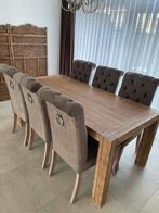 6 Eetkamerstoelen landelijk, Huis en Inrichting, Stoelen, Ophalen, Zo goed als nieuw, Vier
