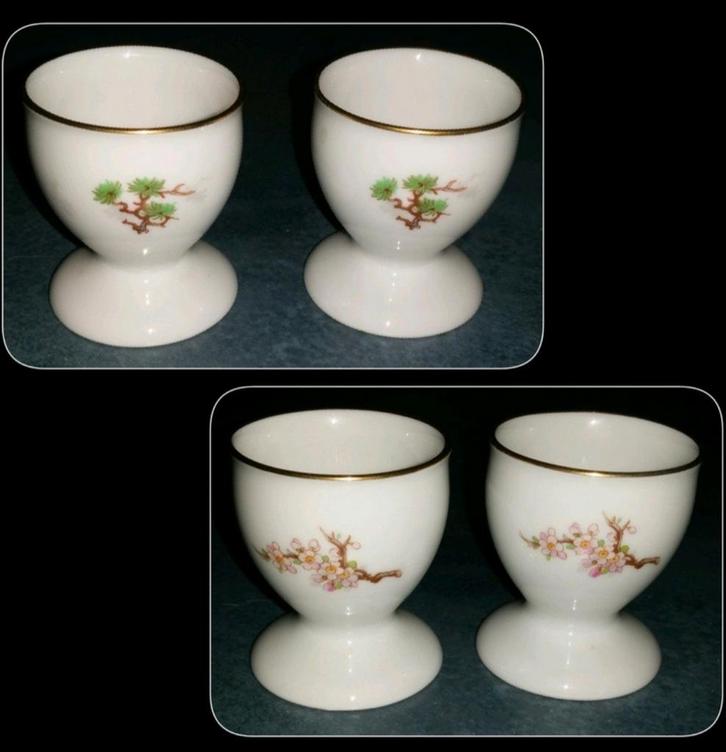 ZGAN🔥【★★★★★】️2x Eierdop【HEINRICH & CO】Selb Bavaria, Antiek en Kunst, Antiek | Servies los, Ophalen of Verzenden