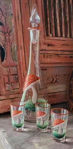 Handpainted/Karaf/Likeur/Glaasje, Ophalen of Verzenden