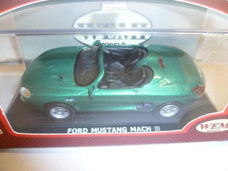 Maxi Car Ford Mustang Mach 111 in doos 1:43 modelauto, Hobby en Vrije tijd, Modelauto's | 1:43, Nieuw, Auto, Overige merken, Ophalen of Verzenden