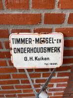 Emaille reclamebord, Ophalen of Verzenden, Gebruikt, Reclamebord