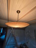 Antieke, brocante hanglamp. Jaren 60/70?, Huis en Inrichting, Ophalen, Gebruikt, Minder dan 50 cm, Glas