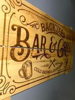 BBQ Wanddecoratie - Gegraveerd - Gemaakt van Essenhout, Ophalen, Nieuw