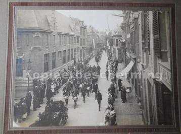 Arnhem Koningstraat 1921 Wilhelmina politie kapel grote foto
