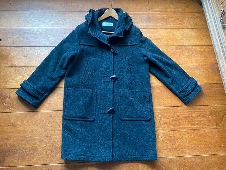 Heerlijke leuke WARME zwarte wollen jas maat 38 nieuwstaat!, Kleding | Dames, Jassen | Winter, Zo goed als nieuw, Maat 38/40 (M)