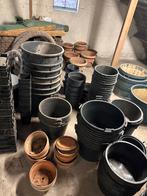Zwarte plantenkuipen - diverse maten, Tuin en Terras, Kunststof, Gebruikt, 40 cm of meer, Tuin