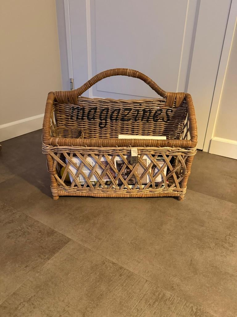 Vintage Tijdschriftenmand van Rievèra Maison, Ophalen, Gebruikt
