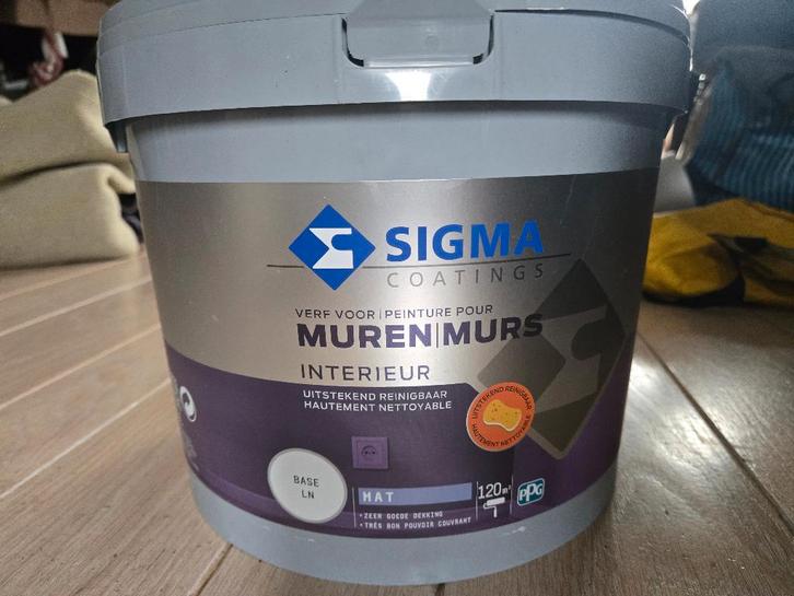 Sigma Muur Interieur, Doe-het-zelf en Verbouw, Verf, Beits en Lak, Nieuw, Verf, 10 tot 15 liter, Wit, Ophalen