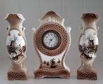 Antiek/brocante aardewerken schouwstuk, Hollands tafereel, Antiek en Kunst, Ophalen of Verzenden