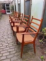 6x KS Möbler Danish Design Deens Teakhout, Huis en Inrichting, Stoelen, Ophalen, Hout, Bruin, Zo goed als nieuw