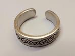 Teenring zilverkleurig - golf bies (5019), Sieraden, Tassen en Uiterlijk, Ringen, Overige materialen, Verzenden, Nieuw, Dame of Heer
