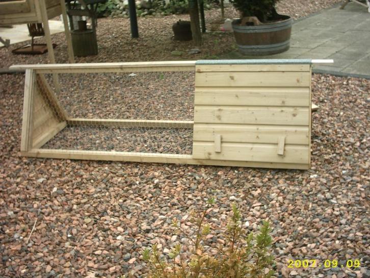 konijnenhok met buitenren stjelp, Dieren en Toebehoren, Knaagdieren en Konijnen | Hokken en Kooien, Nieuw, Hok, 90 cm of meer