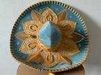 Authentieke Mexicaanse Sombrero – Blauw met Goud Borduursel, Ophalen of Verzenden