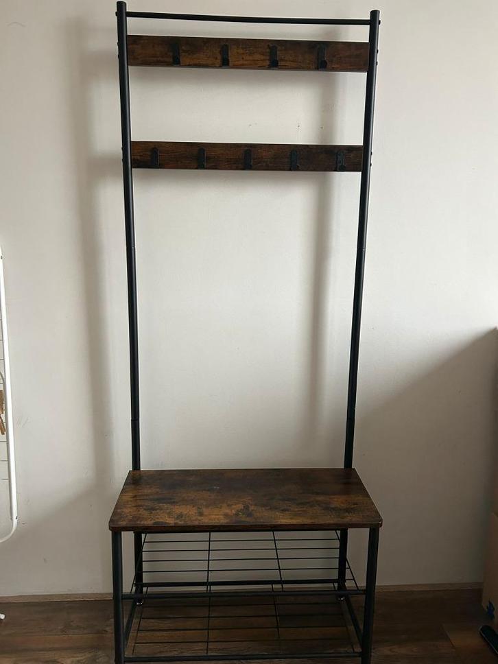 Industriële Kapstok, Huis en Inrichting, Woonaccessoires | Kapstokken, Zo goed als nieuw, Wandkapstok, Minder dan 100 cm, Metaal