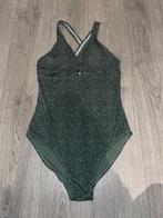 Hema army groene stippen print badpak swimsuit kruis mt L, Badpak, Ophalen of Verzenden, Zo goed als nieuw, Hema