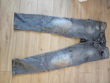 Te koop mooie grijze motorjeans heren beschikbaar voor biedingen