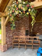 4 persoons theaterbank Vintage bruiloft ceremonie, Ophalen, Gebruikt, Rustiek, 75 tot 100 cm